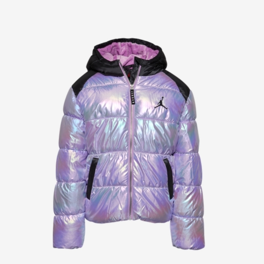 Jordan glitter shine puffer jacket